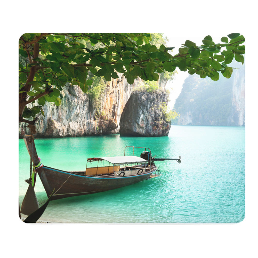 Thailand Boat In The Mountains Thick Mouse Pad For Focus