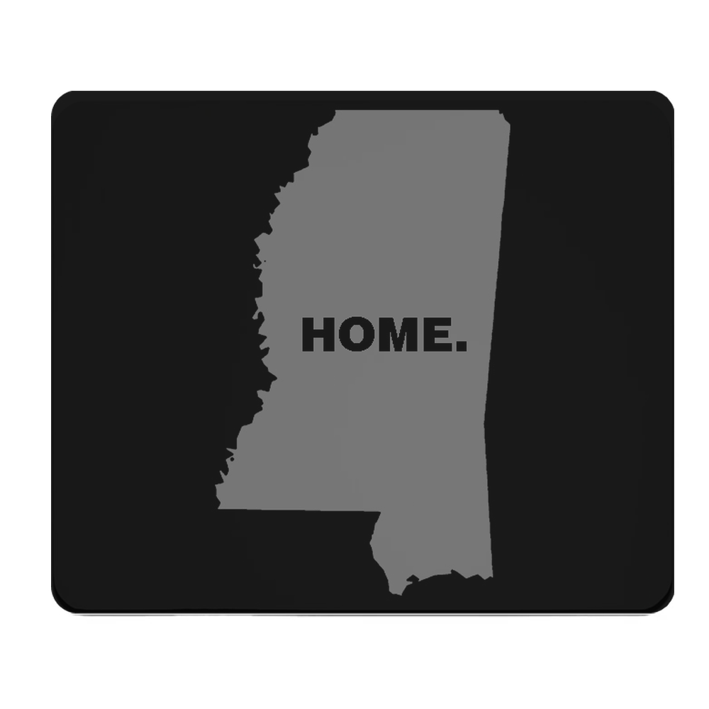 Mississippi State Outline Home Grey Thick Mouse Pad Desk