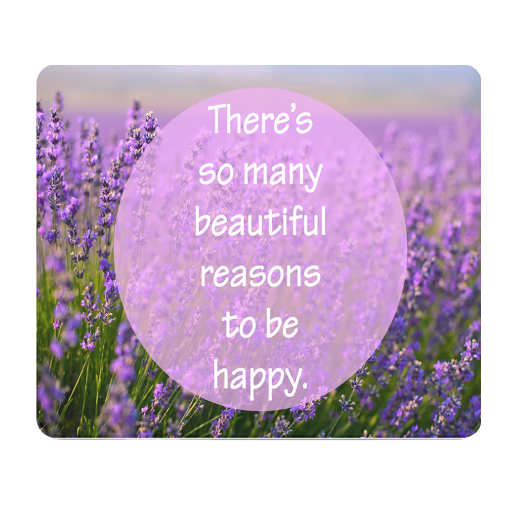 Thick Inspirational Quote Mouse Pad So Many Beautiful Things