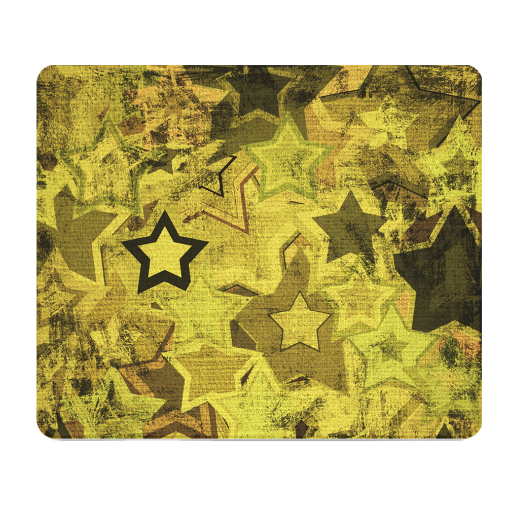 Rugged Military Stars Grunge Thick Mouse Pad Desk Mat