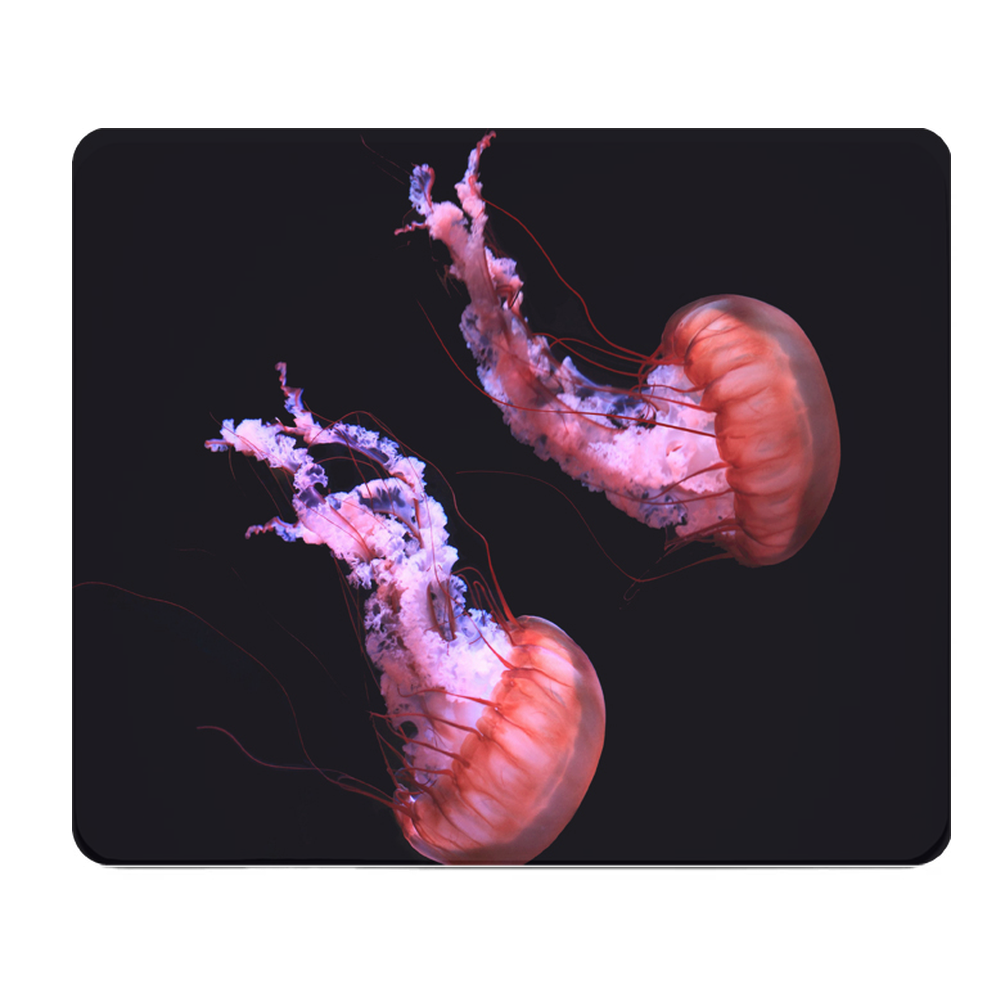 Jellyfish Purple Pink Thick Mouse Pad Desk Mat Cushion
