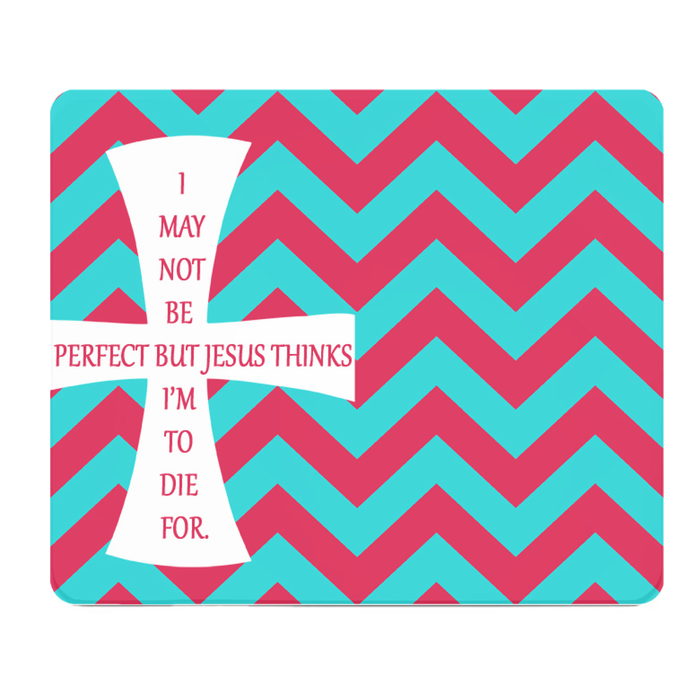 Christian Thick Mouse Pad Jesus Died For Me Quote Design