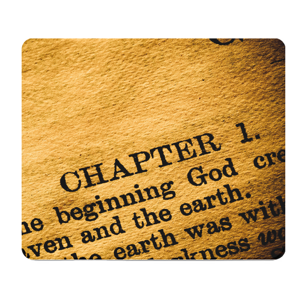 Holy Bible Beginning Thick Mouse Pad For Devotion And Study