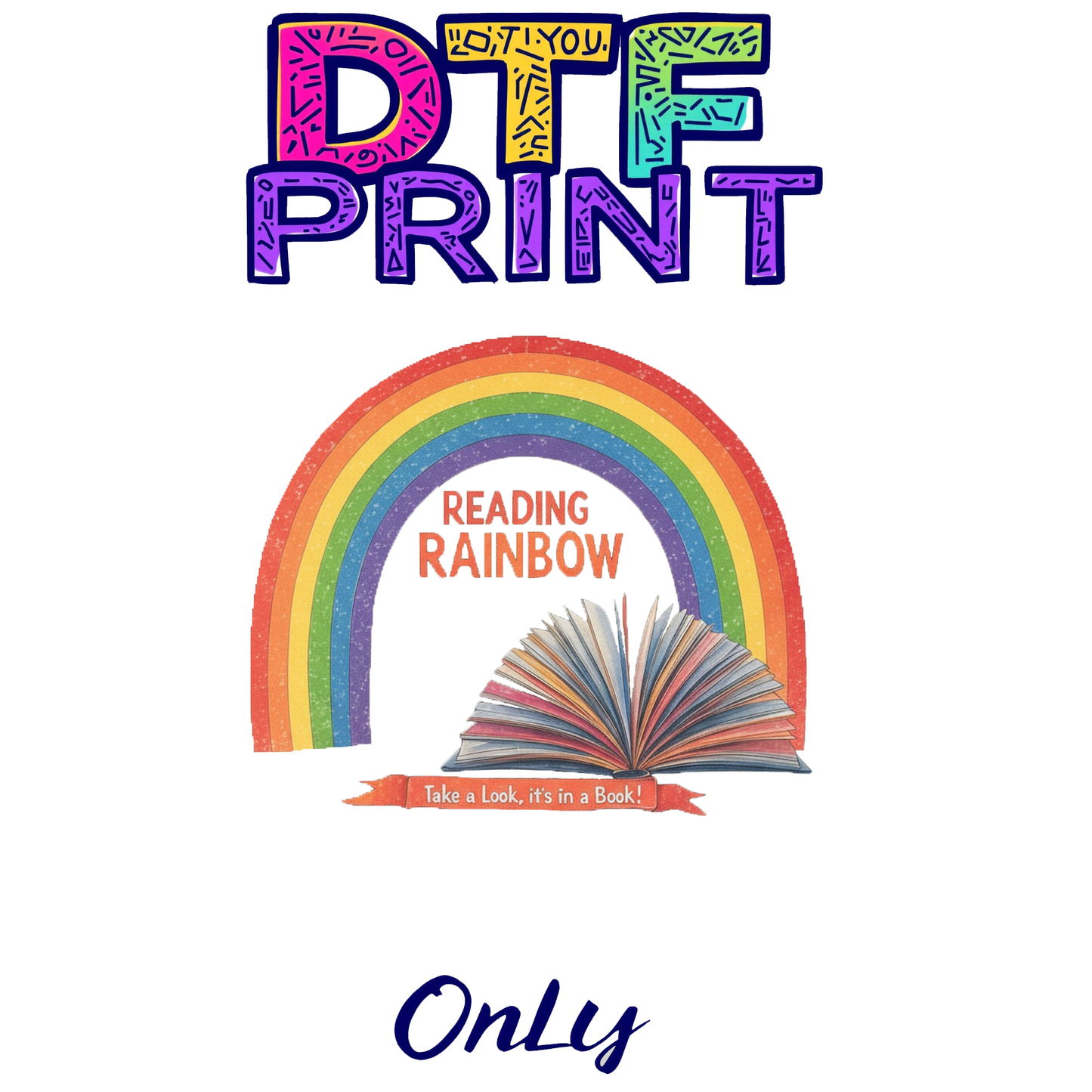 Reading Rainbow Take A Look Its In A Book Unisex Tee