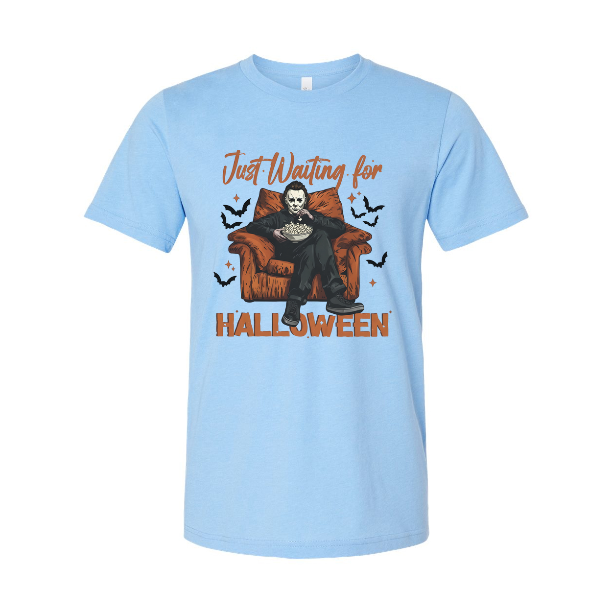 Just Waiting For Halloween Unisex T Shirt Graphic Design