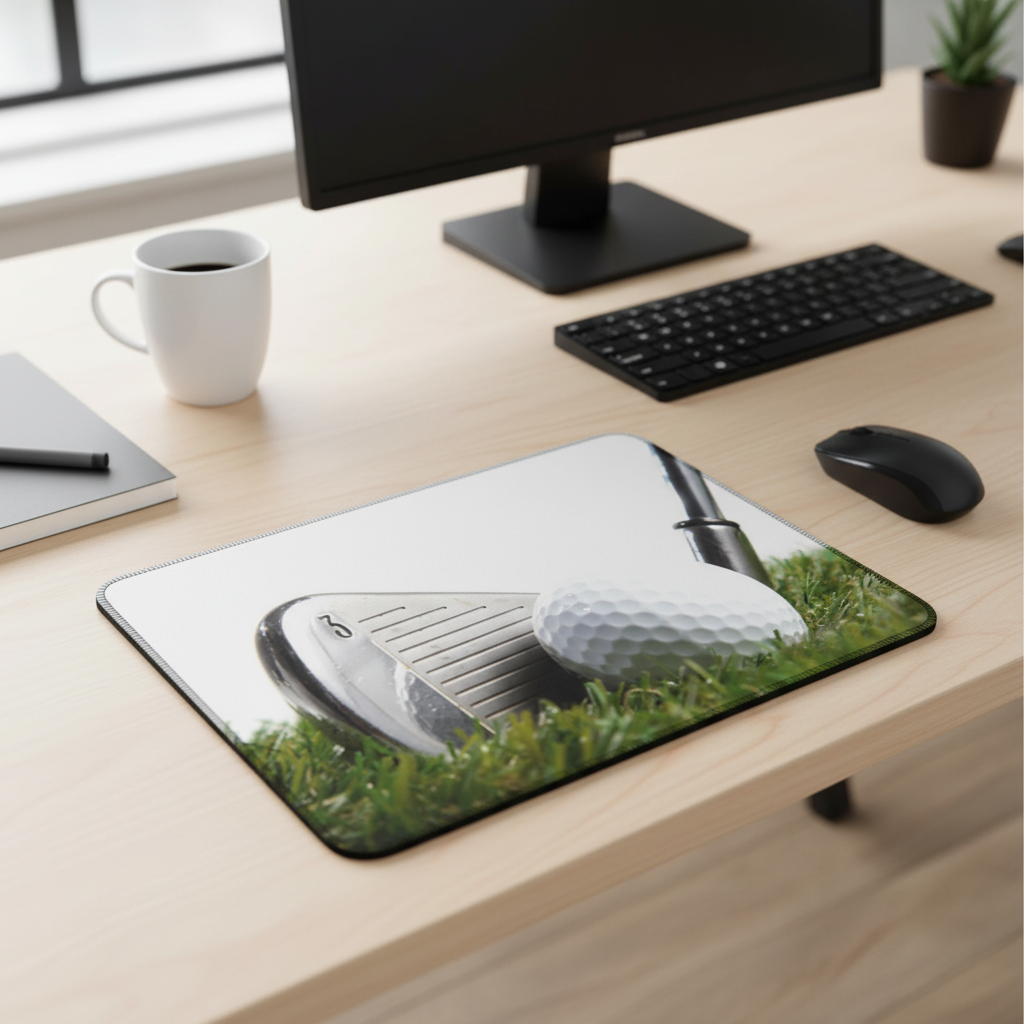 Golf Club Thick Mouse Pad With Cushioned Desk Surface