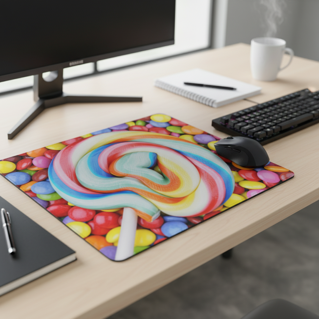 Lollypop Candy Thick Mouse Pad Cushion Desk Mat Colorful
