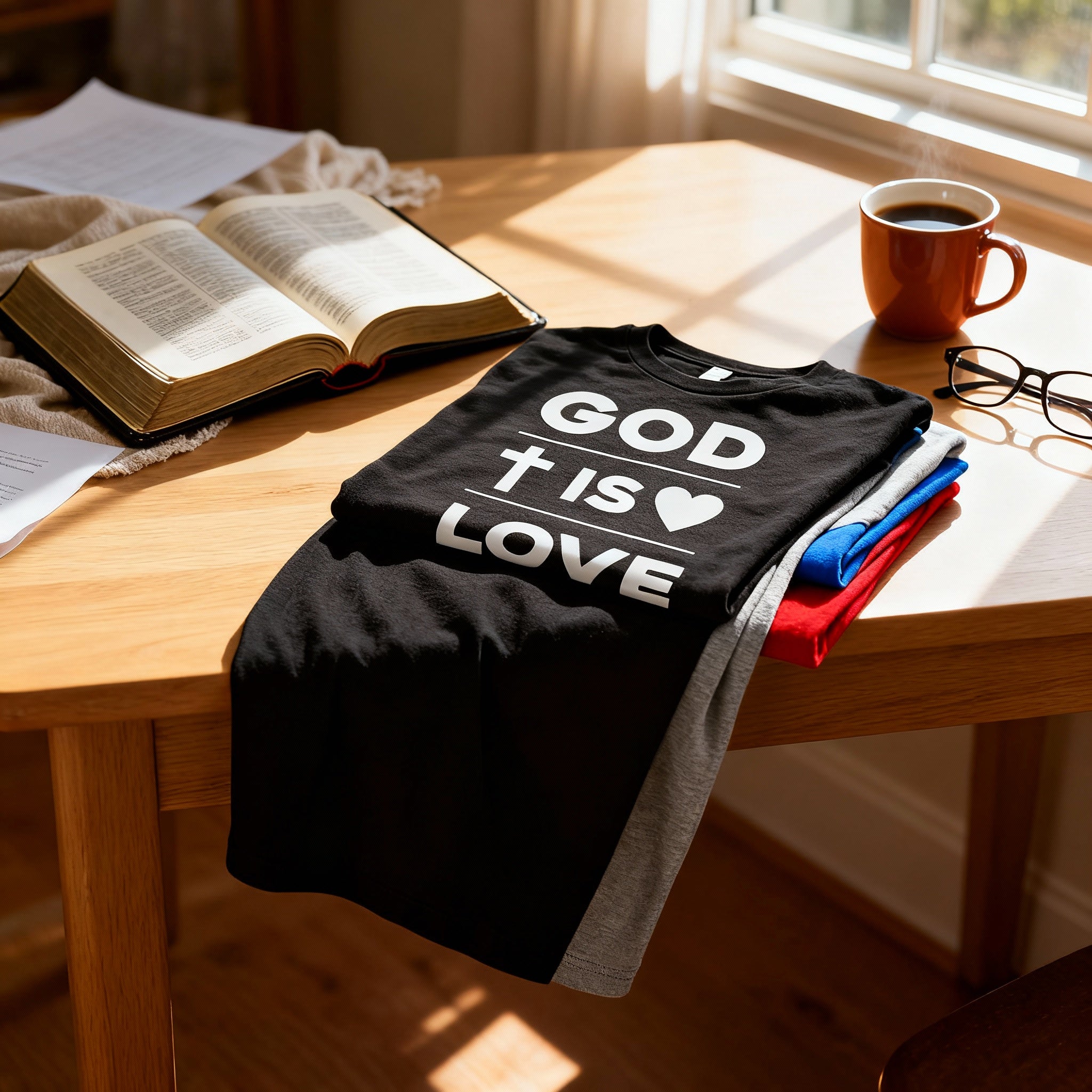 Unisex Christian T Shirt With God Is Love Graphic Design Tee For Faith Enthusiasts And Everyday Wear
