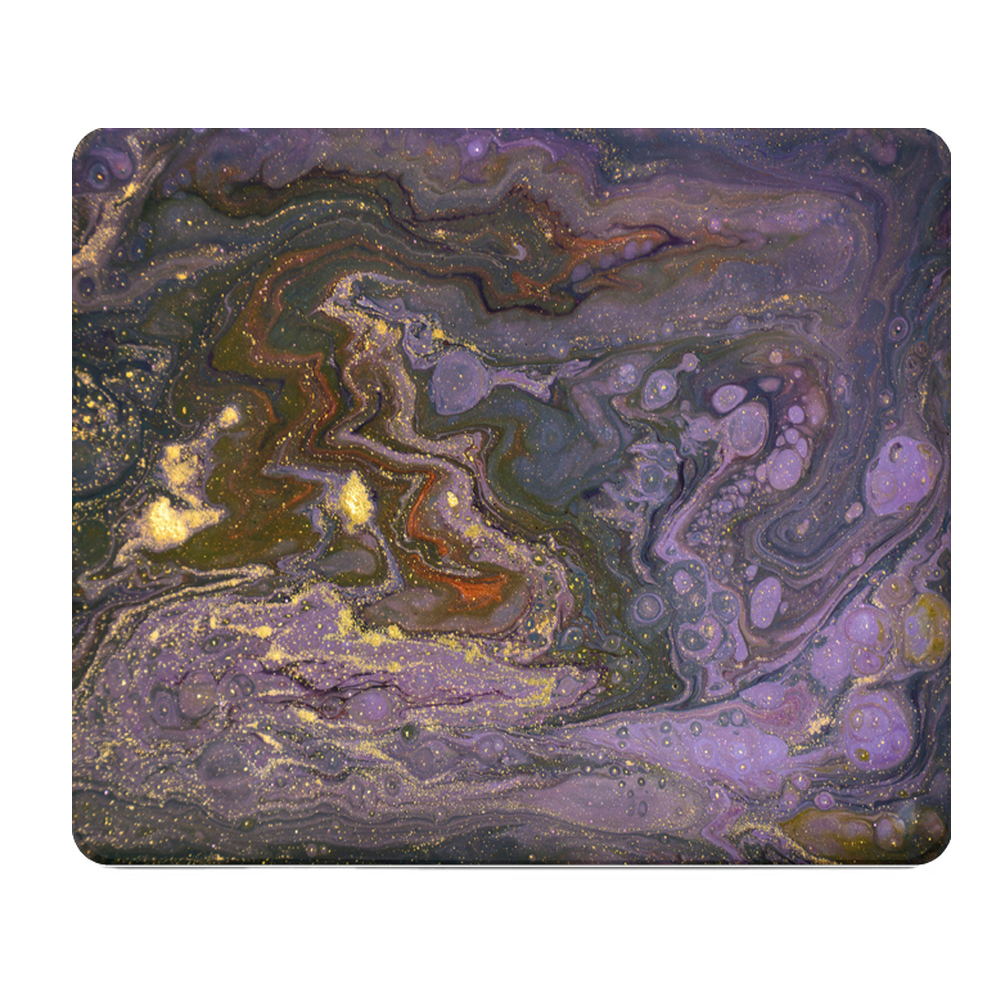 Purple Gold Gem Thick Mouse Pad Cushion Desk Mat Large