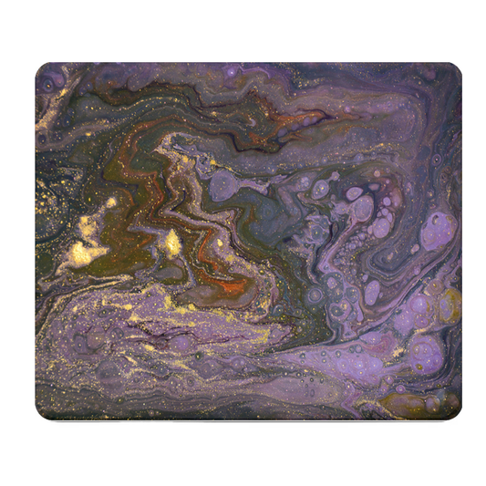 Purple Gold Gem Thick Mouse Pad Cushion Desk Mat Large