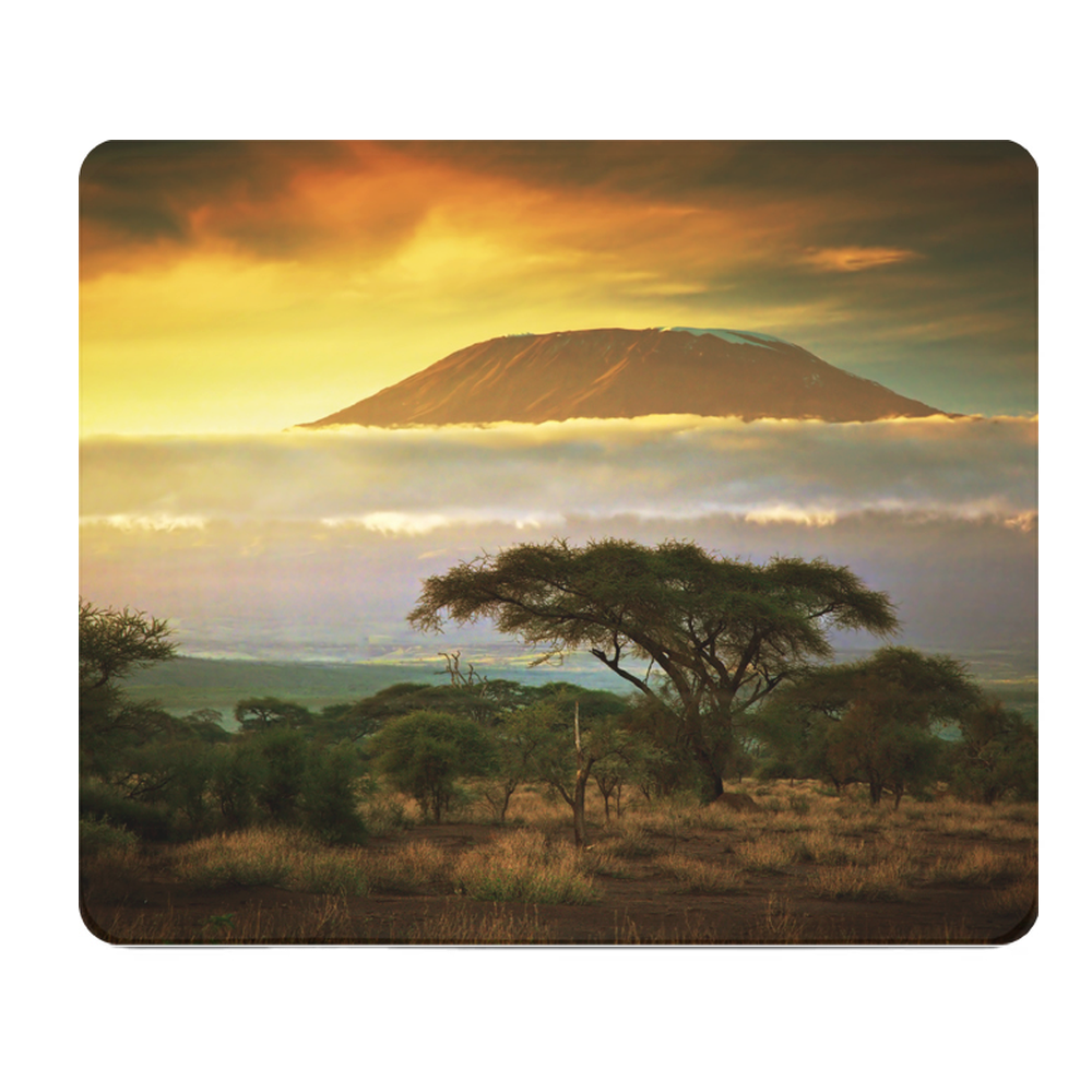 African Mountain Landscape Thick Mouse Pad For Desk