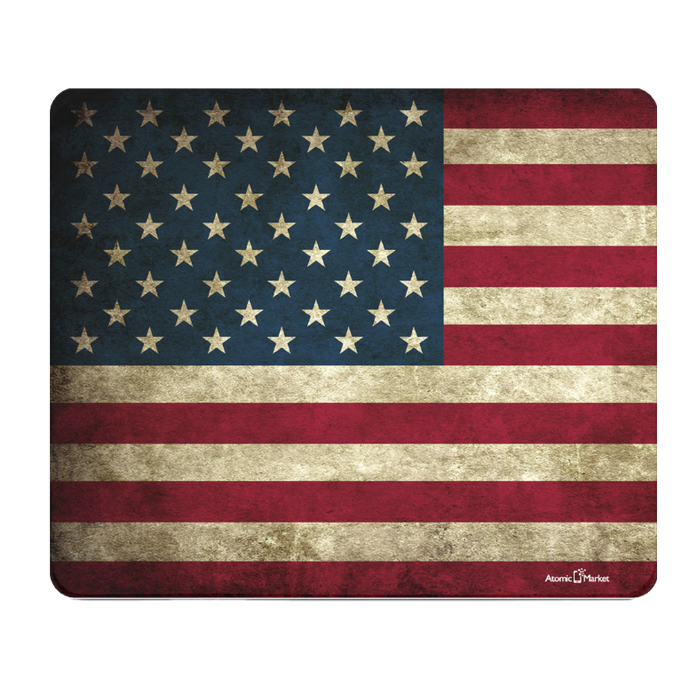 US Grunge Flag Thick Mouse Pad For Desks And Workstations