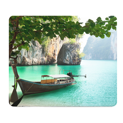 Thailand Boat In The Mountains Thick Mouse Pad For Focus