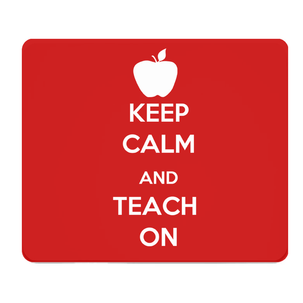 Keep Calm And Teach On Thick Mouse Pad For Teachers