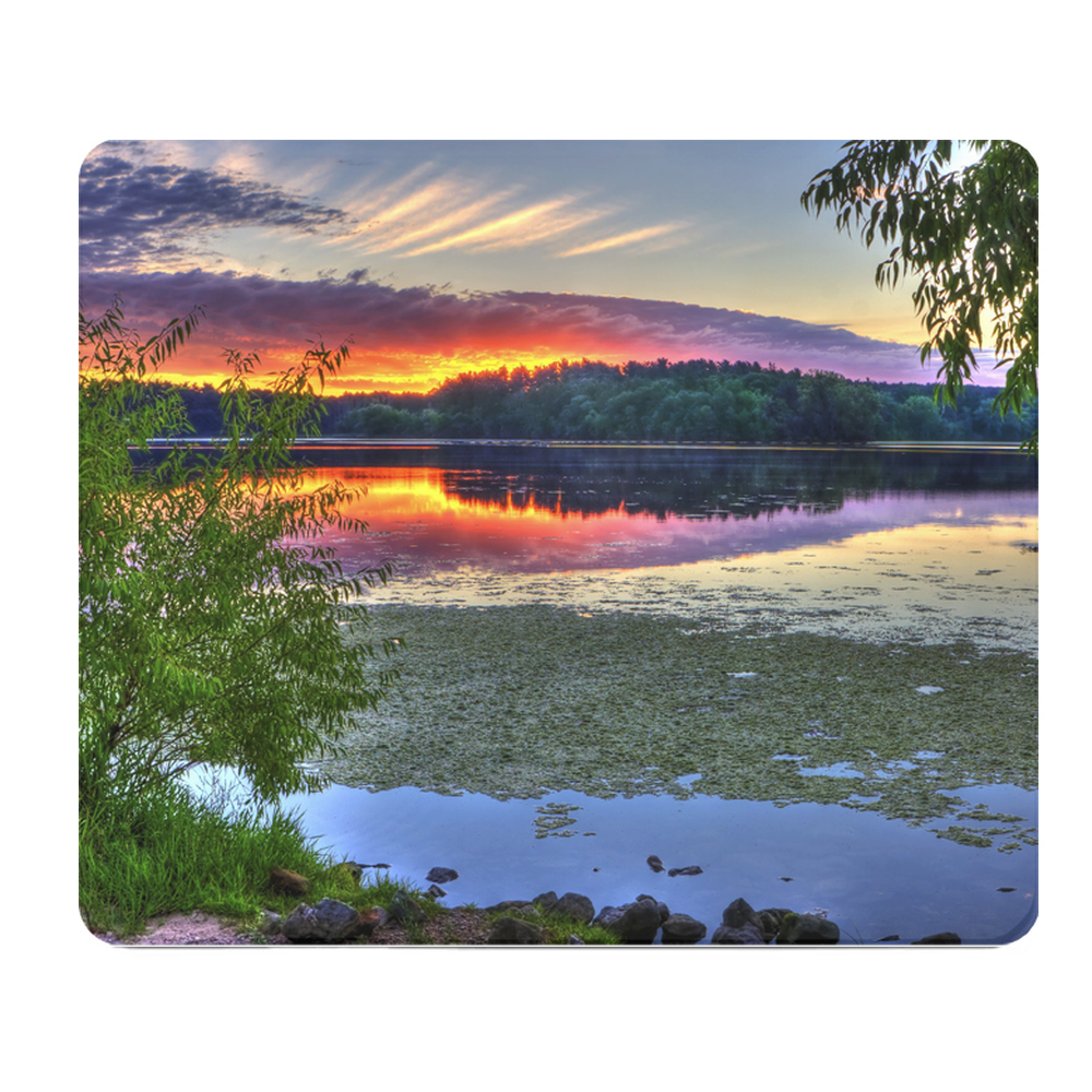 Sunset Lake Thick Mouse Pad Desk Mat For Comfort And Focus