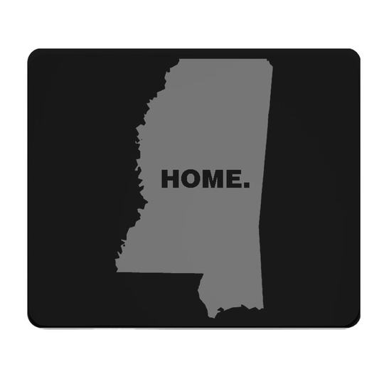 Mississippi State Outline Home Grey Thick Mouse Pad Desk