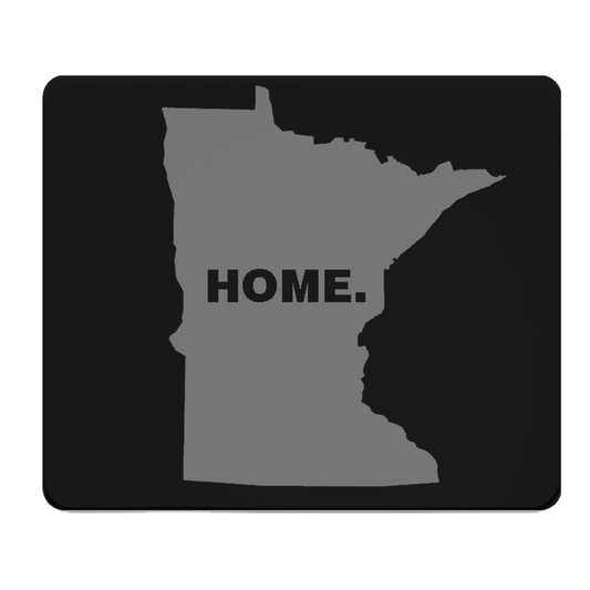 Minnesota State Outline Home Grey Extra Thick Mouse Pad