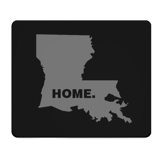 Louisiana State Outline Mouse Pad Home Grey Thick Desk Mat