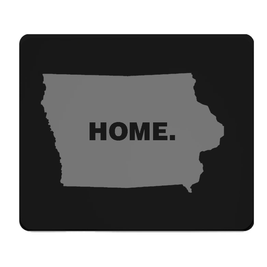 Iowa State Outline Home Grey Thick Mouse Pad Desk Mat