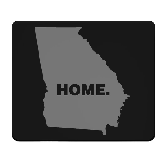 Georgia State Outline Home Grey Thick Mouse Pad Desk Mat