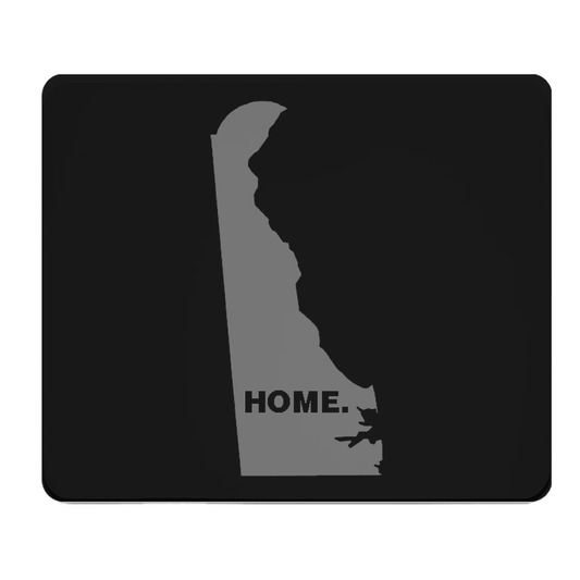 Delaware State Outline Home Grey Thick Mouse Pad Desk