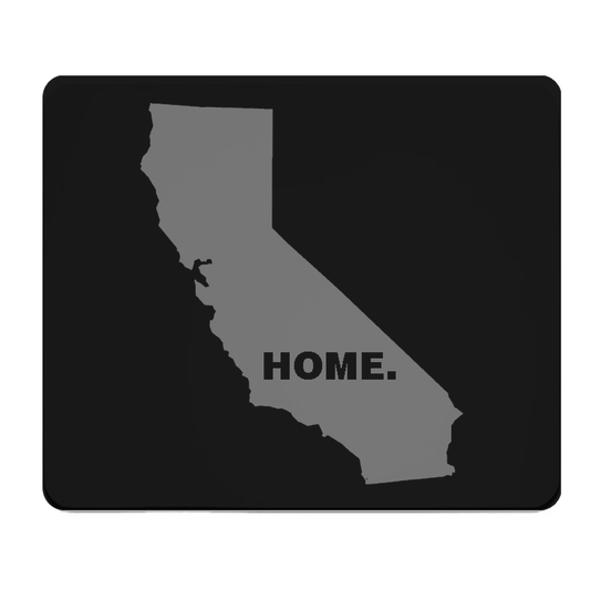 California State Outline Home Grey Thick Mouse Pad Desk