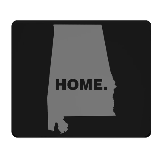 Alabama State Outline Home Grey Thick Mouse Pad Desk