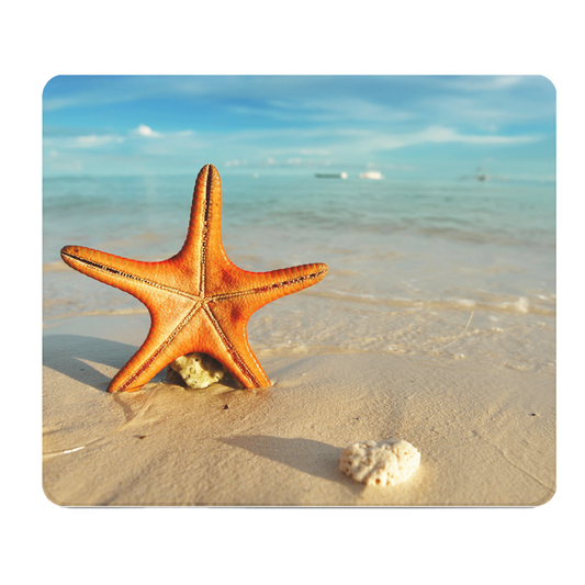 Starfish Beach Thick Mouse Pad With Cushioned Surface