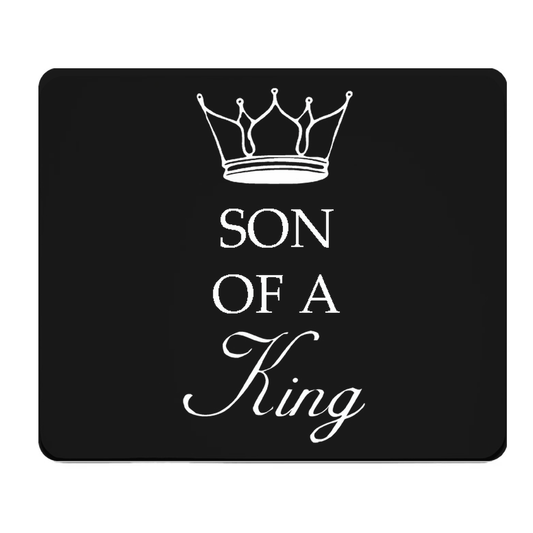 Son of a King Thick Mouse Pad Crown Design Desk Accessory