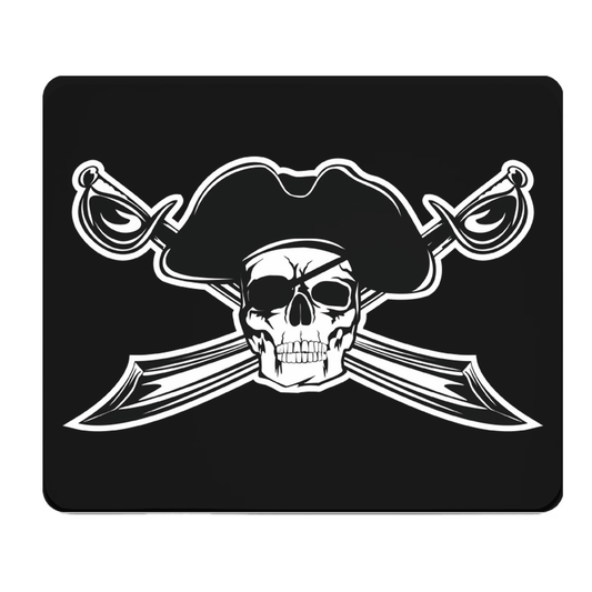 Skull Pirate Thick Mouse Pad With Cushioned Surface