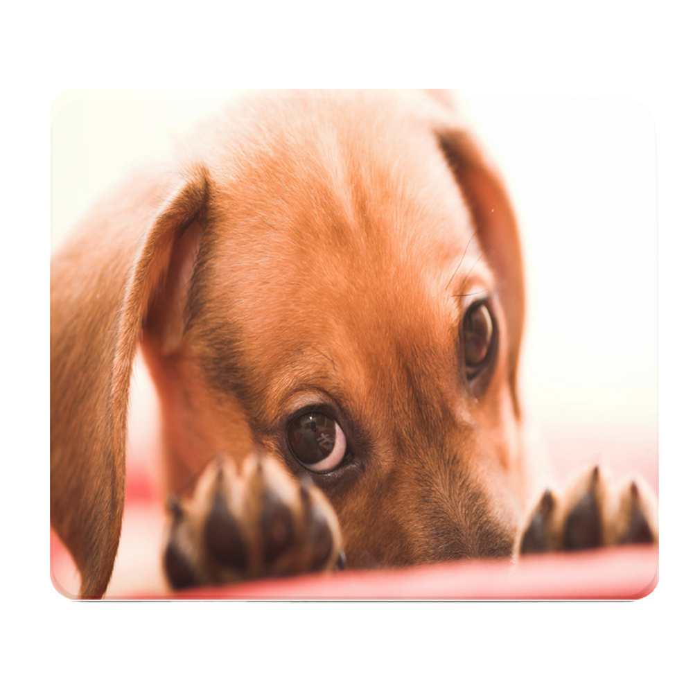 Puppy Peek A Boo Thick Mouse Pad For Dog Lovers Desk Mat