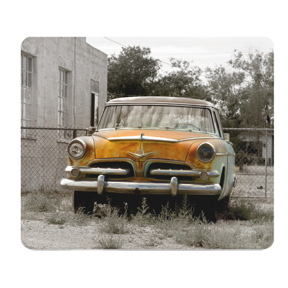 Old Rusty Car Thick Mouse Pad Vintage Desk Accessory
