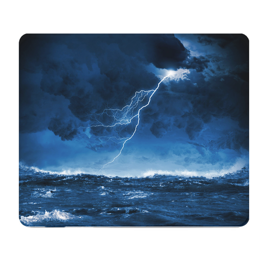 Ocean Storm Lightning Bolt Thick Mouse Pad For Gaming