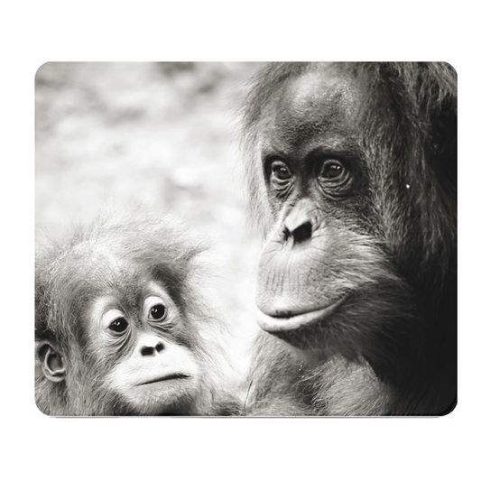 Mommy And Baby Ape Thick Mouse Pad Desk Mat Non Slip