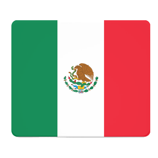 Mexico Flag Thick Mouse Pad Cushioned Desk Mat For Office