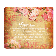 Love Definition Rose Backdrop Thick Mouse Pad Decor