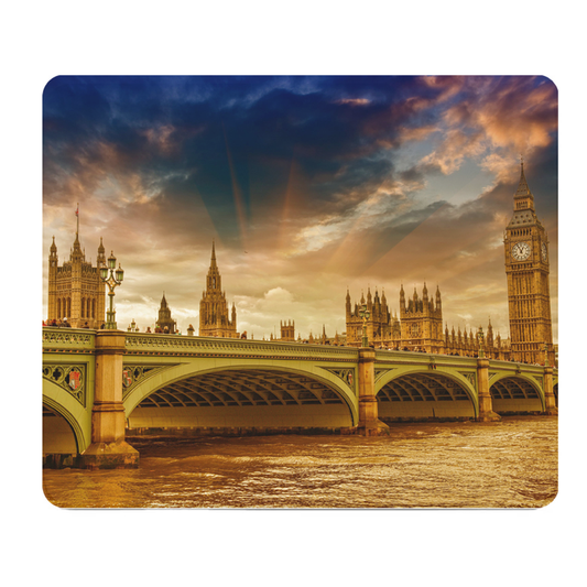 London Night Big Ben Thick Mouse Pad For Desk Daily Use