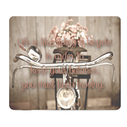 Life Is Like Riding A Bicycle Thick Mouse Pad Desk Pad