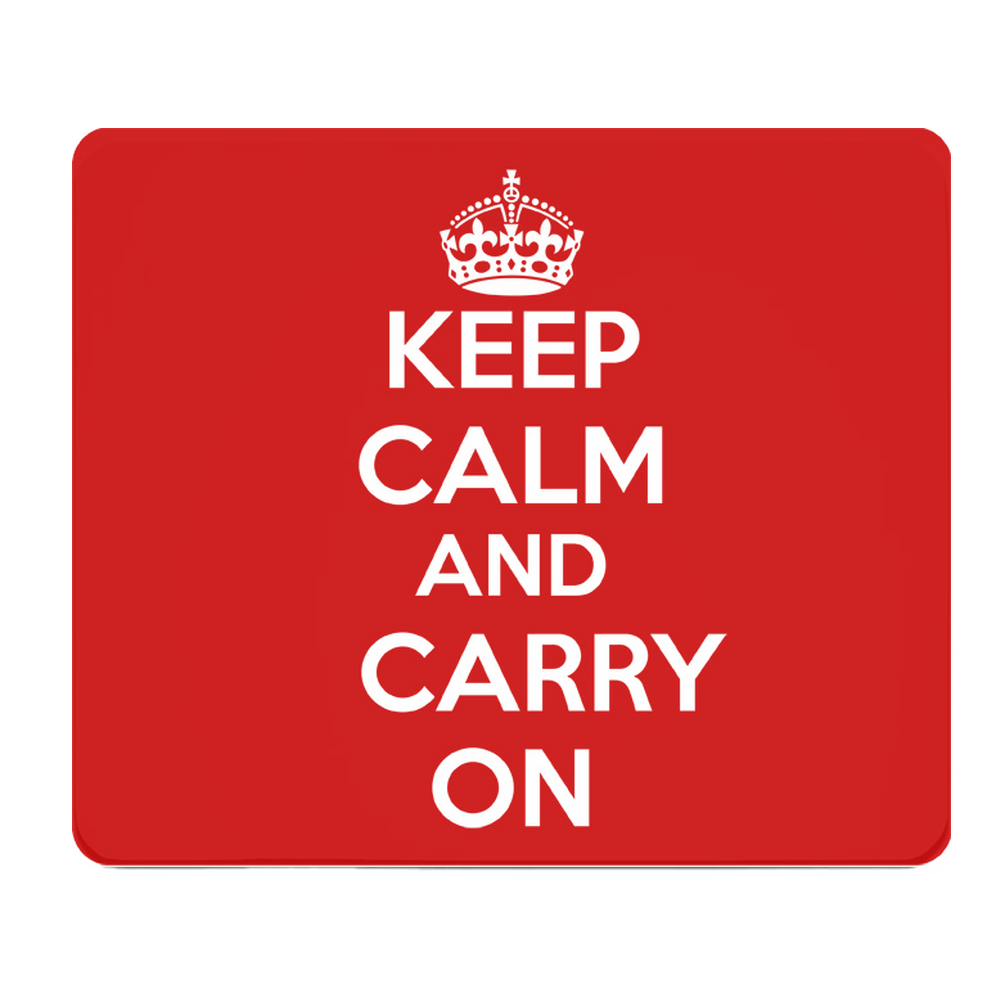 Keep Calm Red Thick Mouse Pad Desk Mat For Gaming Pro