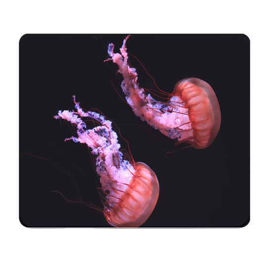Jellyfish Purple Pink Thick Mouse Pad Desk Mat Cushion