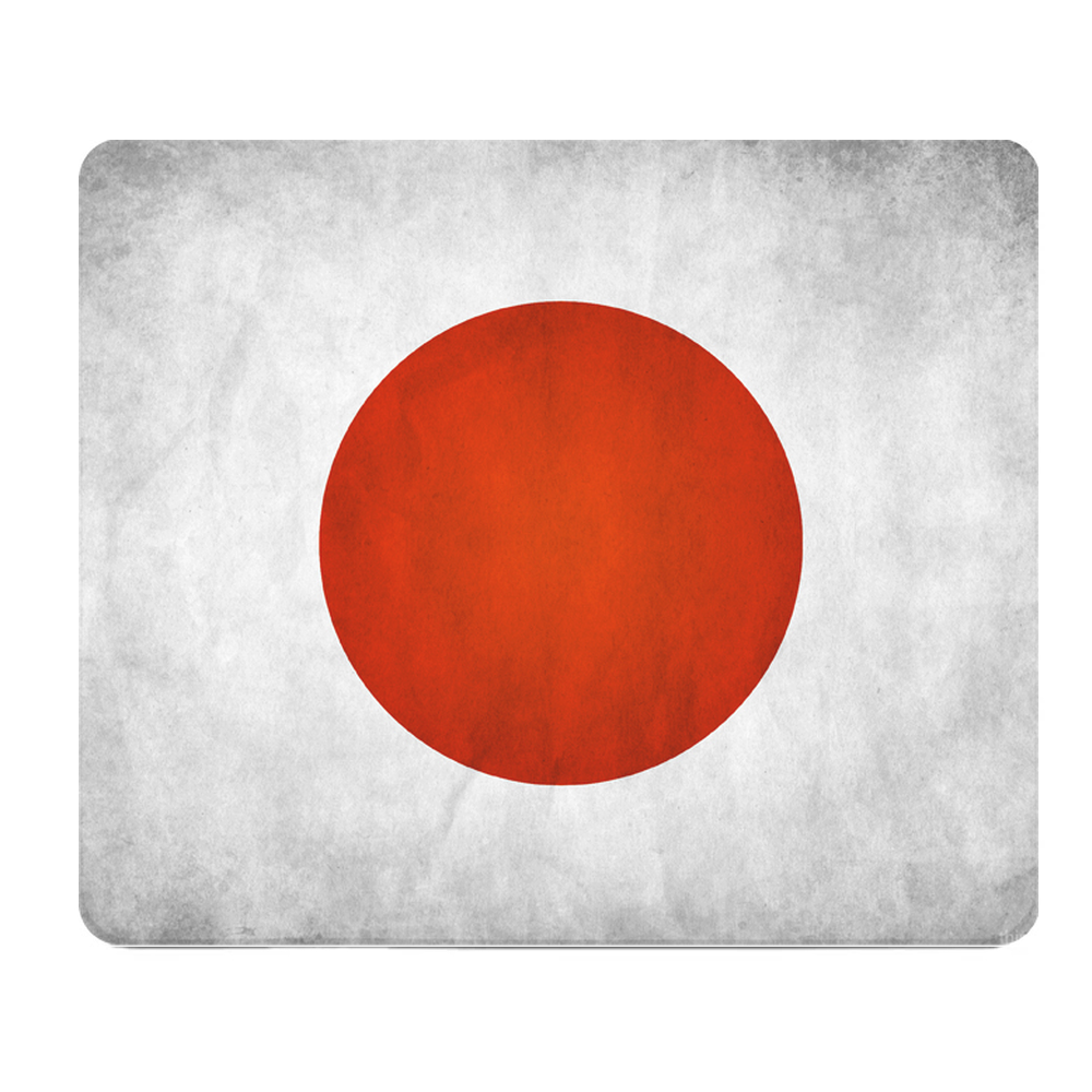Japanese Grunge Flag Thick Mouse Pad For Gaming Desk Mat