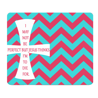 Christian Thick Mouse Pad Jesus Died For Me Quote Design