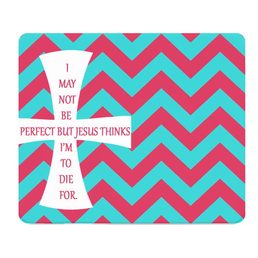 Christian Thick Mouse Pad Jesus Died For Me Quote Design