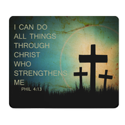 I Can Do All Things Through Christ Thick Desk Mouse Pad