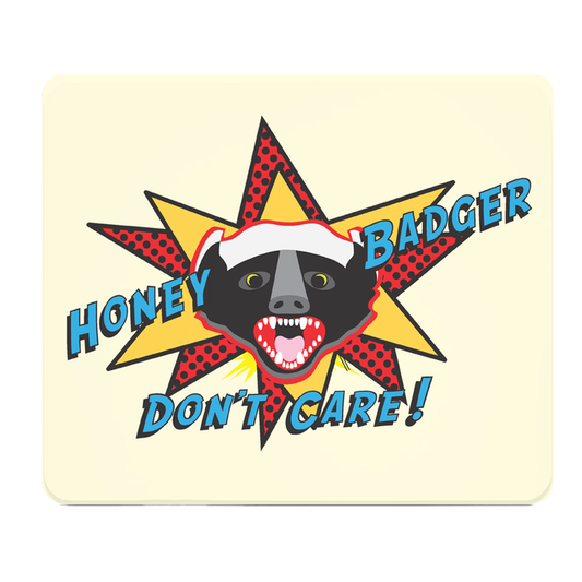 Honey Badger Does Not Care Thick Mouse Pad For Gaming