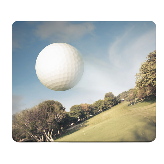 Gold Ball Flying In Air Thick Cushioned Mouse Pad Large