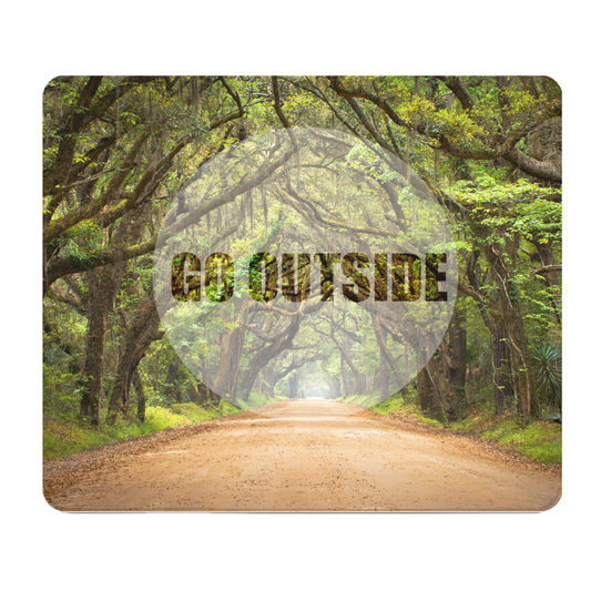 Go Outside Thick Mouse Pad Forest Themed Large Desk Mat