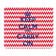 Chevron Keep Calm And Carry On Thick Mouse Pad Desk Pad