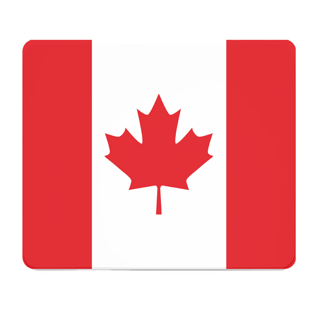 Canada Flag Thick Mouse Pad Cushioned Desk Pad Maple Leaf