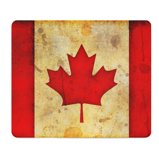 Canada Grunge Flag Thick Mouse Pad Desk Mat Non Slip